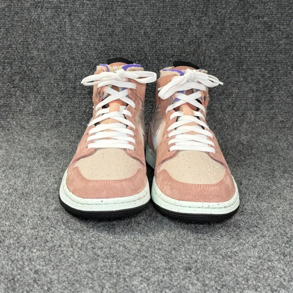 Jordan 1 High Zoom Air CMFT Shoes Men's 9.5 Fossil Stone Retro Athletic Sneakers